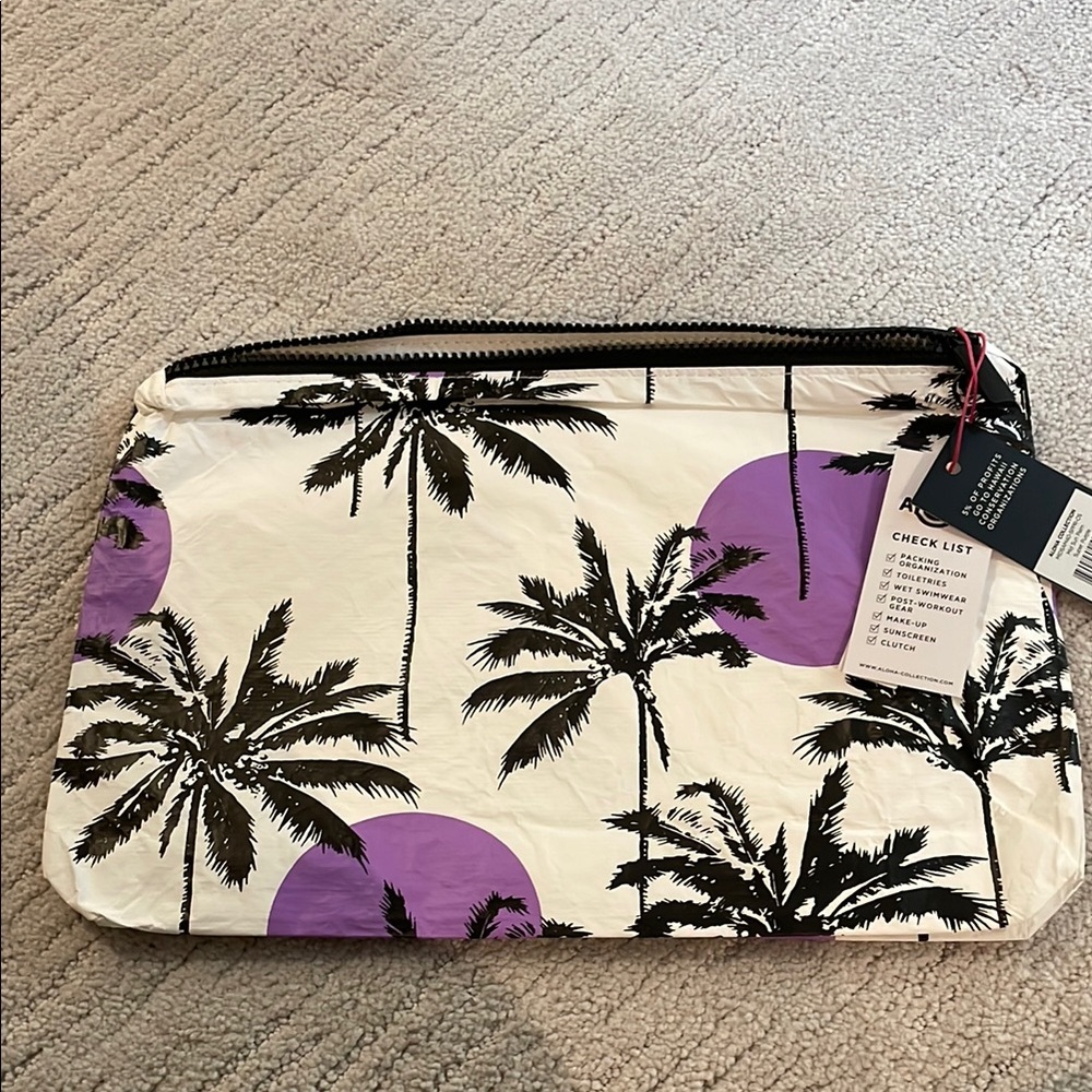 Palm Tree Print Clutch